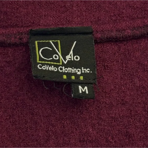 EUC CoVelo Wool Felt Ombre Jacket Plum Purple Berry Magenta. Size Medium. - Picture 6 of 7